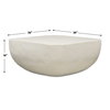 Alma Concrete Outdoor Coffee Table, Outdoor Table by Uttermost, 3' width x 1'4" height x 3' depth thumbnail 3