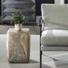 Loophole Bleached Wash Accent Stool, Furniture by Uttermost, 16" width x 18" height x 14" depth thumbnail 4