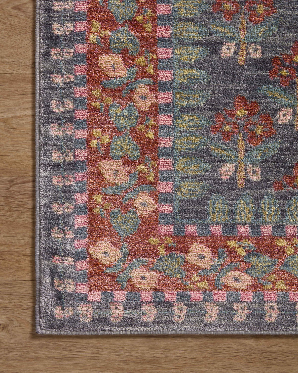 Rifle Paper Co. x Loloi Fiore Rug, 5' length x 7'10" width View 3