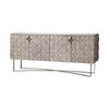Excelsior I (72x18.3) Solid Wood Gold Metal Base 4 Cabinet Door SideBoard, Sideboards & Buffet by Mercana, 72" length x 18" width x 32.5" height thumbnail 1