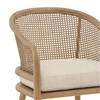 Camile Dining Chair Beige, by Dovetail, 22.5" width x 32" height x 23.25" depth thumbnail 6