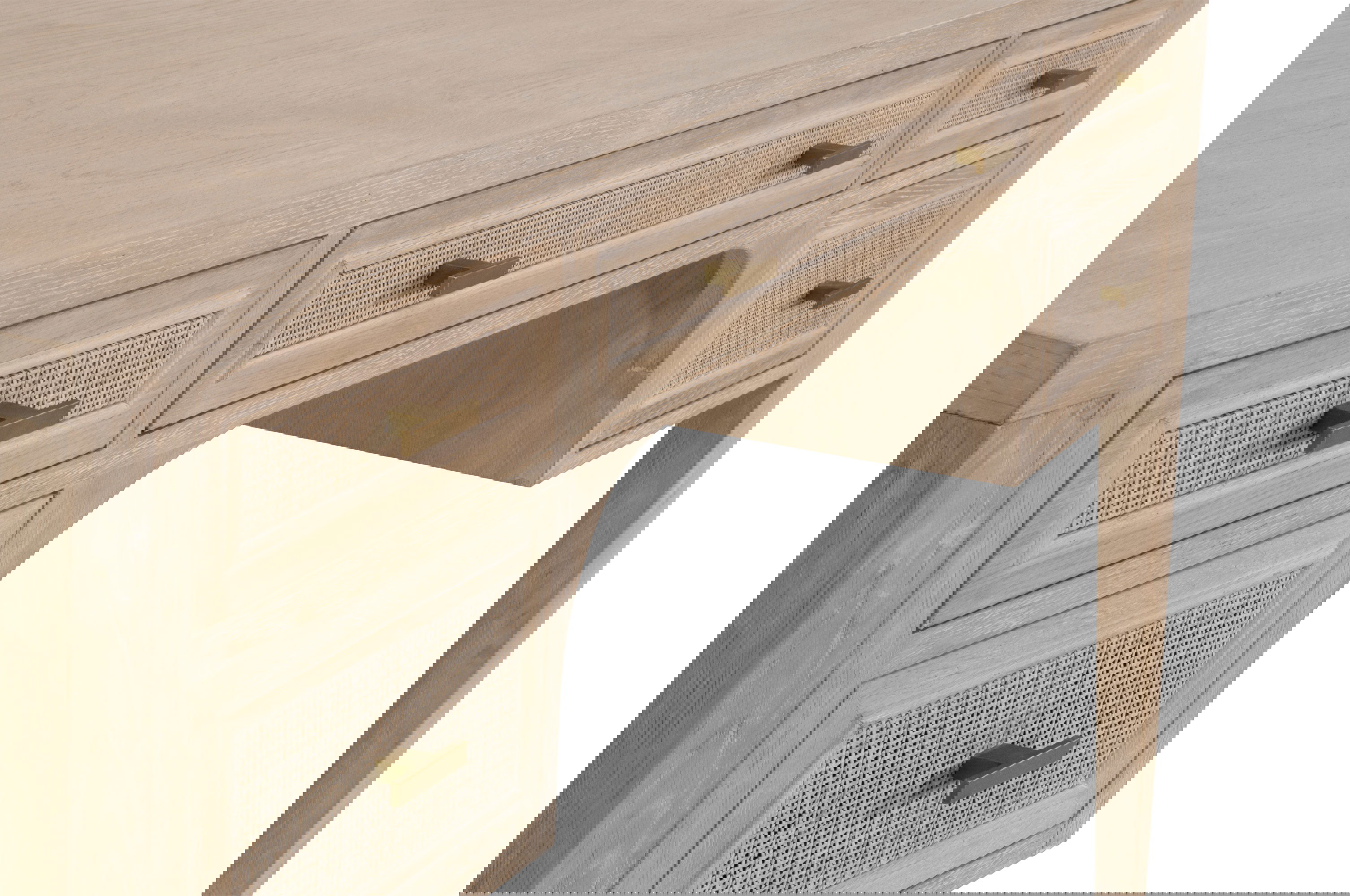 Cane Desk, by Essentials for Living, 55" width x 31.25" height x 24" depth View 7