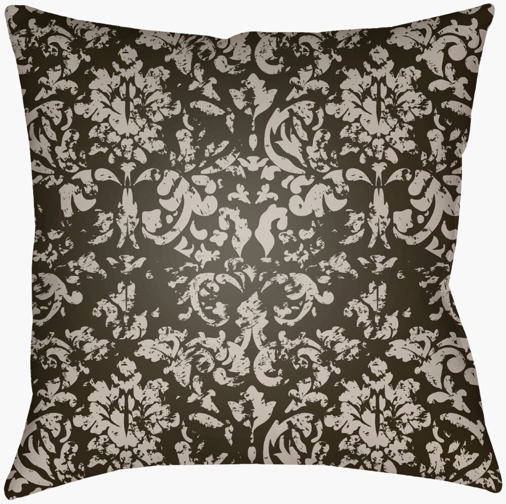 Moody Damask Accent Pillow, Decorative Pillow by Surya, 18" length x 18" width
