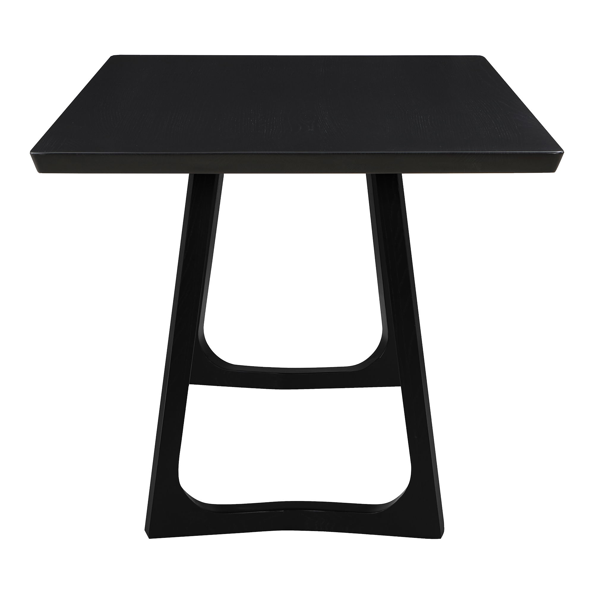 Silas Dining Table Black Ash, by Moe's Home, 76" width x 29.5" height x 36" depth View 3