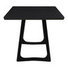 Silas Dining Table Black Ash, by Moe's Home, 76" width x 29.5" height x 36" depth thumbnail 3