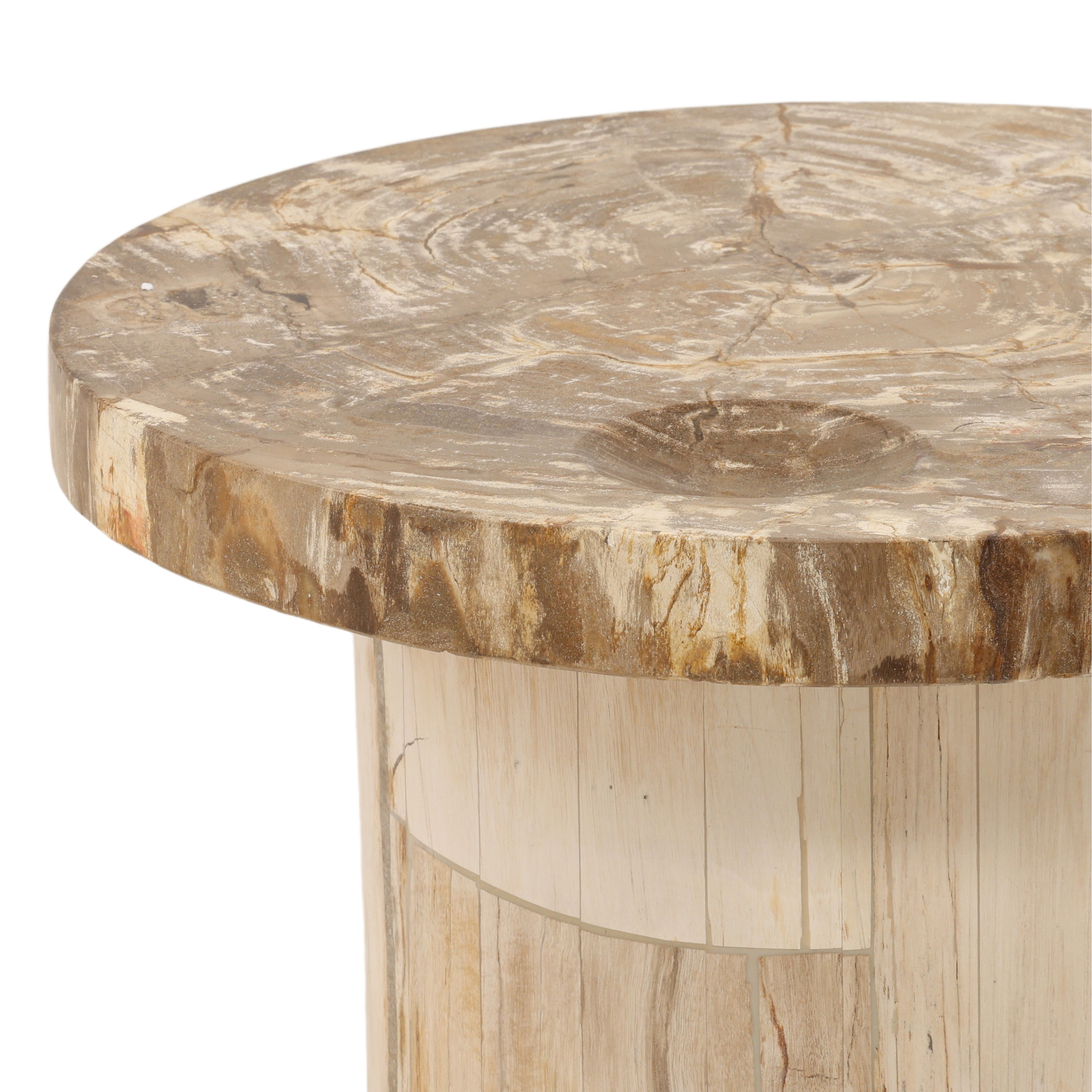 Brittany Coffee Table Natural Small, by Dovetail, 21.65" width x 13.1" height x 21.65" diameter x 21.65" depth View 4