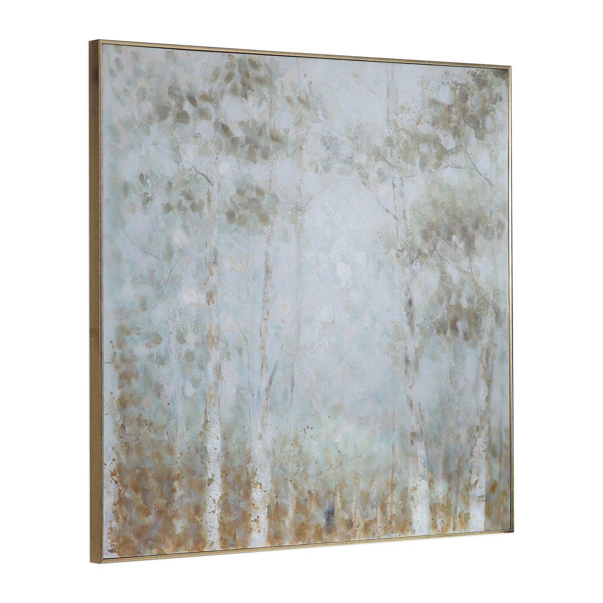 Cotton Woods Hand Painted Canvas, Art by Uttermost, 48.75" width x 48.75" height x 2.25" depth View 5
