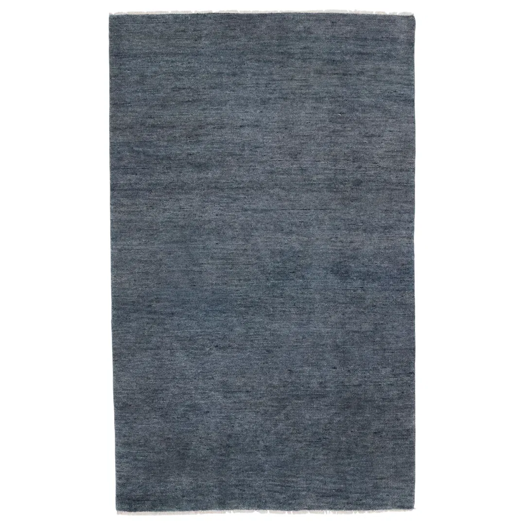 Jaipur Living Origin SAG13 Handknotted Solid Dark Blue Area Rug (10'x14') large image 