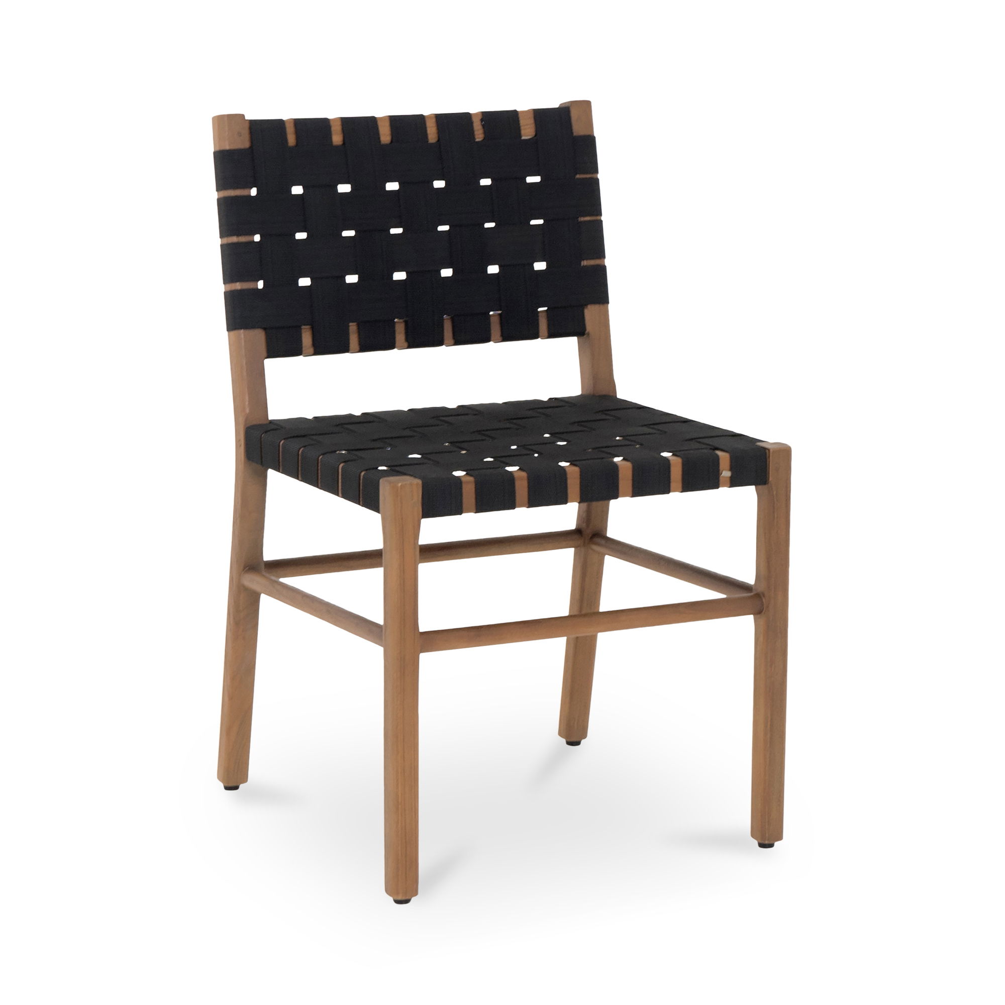 Mira Outdoor Dining Chair Black, by Moe's Home, 20" width x 33" height x 21.5" depth View 2