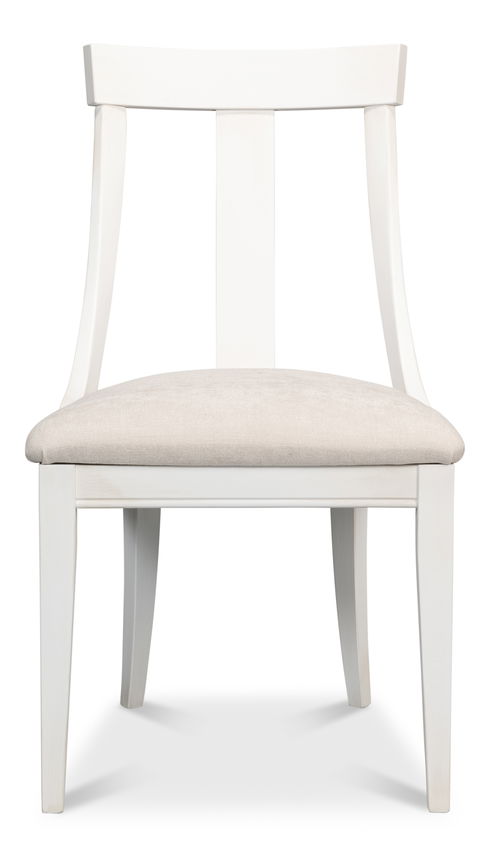 Deco Side Chair,Cortina White,Taupe