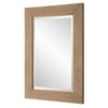Bungalow Grass Cloth Mirror, by Uttermost, 2'8" width x 3'8.38" height x 1.5" depth thumbnail 5