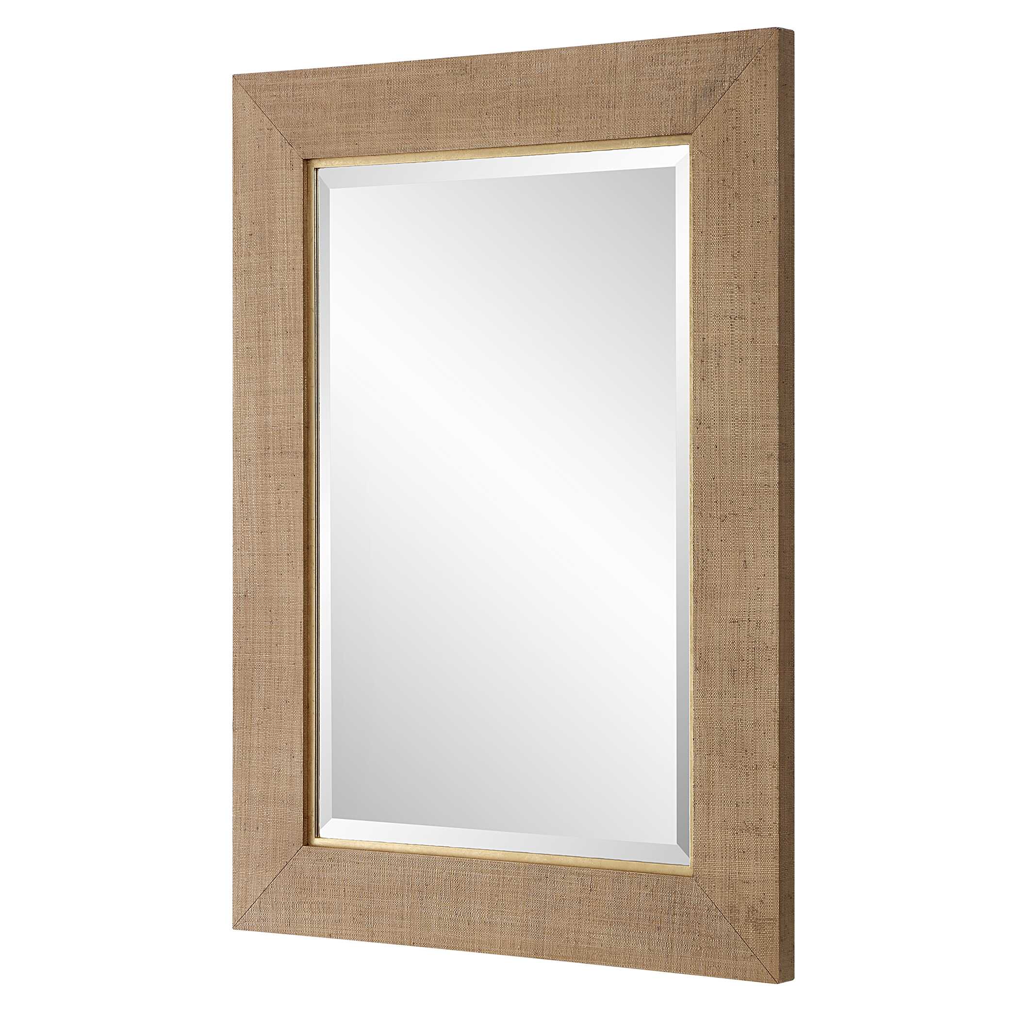 Bungalow Grass Cloth Mirror large image 