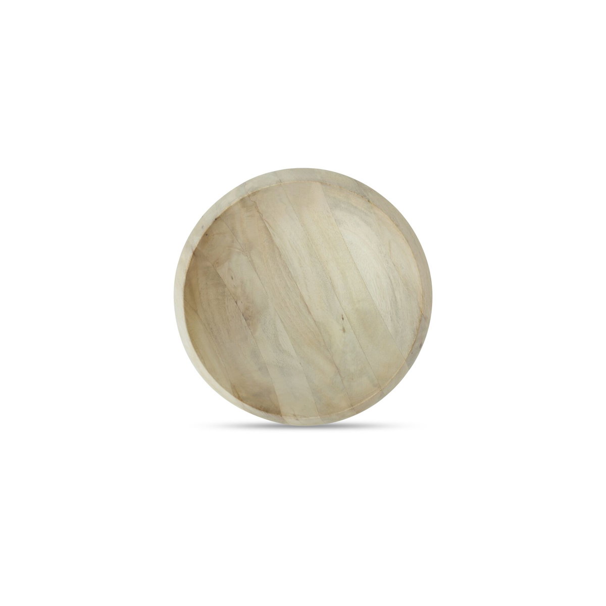 Olen Bowl White Wash, Decorative Bowl by Moe's Home, 10" width x 3" height x 10" depth View 4