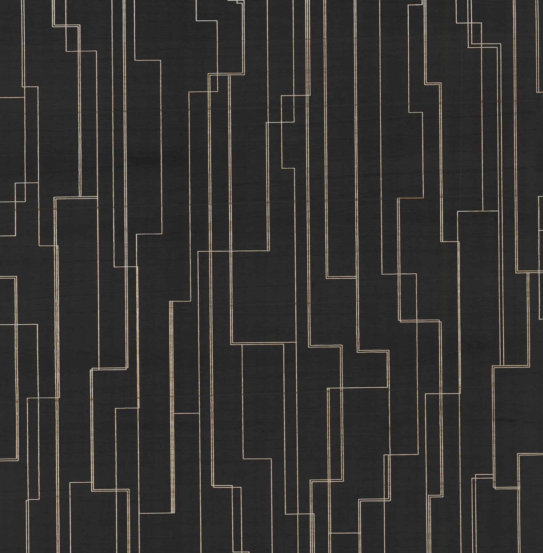 Inlay Line Black Wallpaper, by York Wall, 24' length x 3' width x 0.02" depth View 1