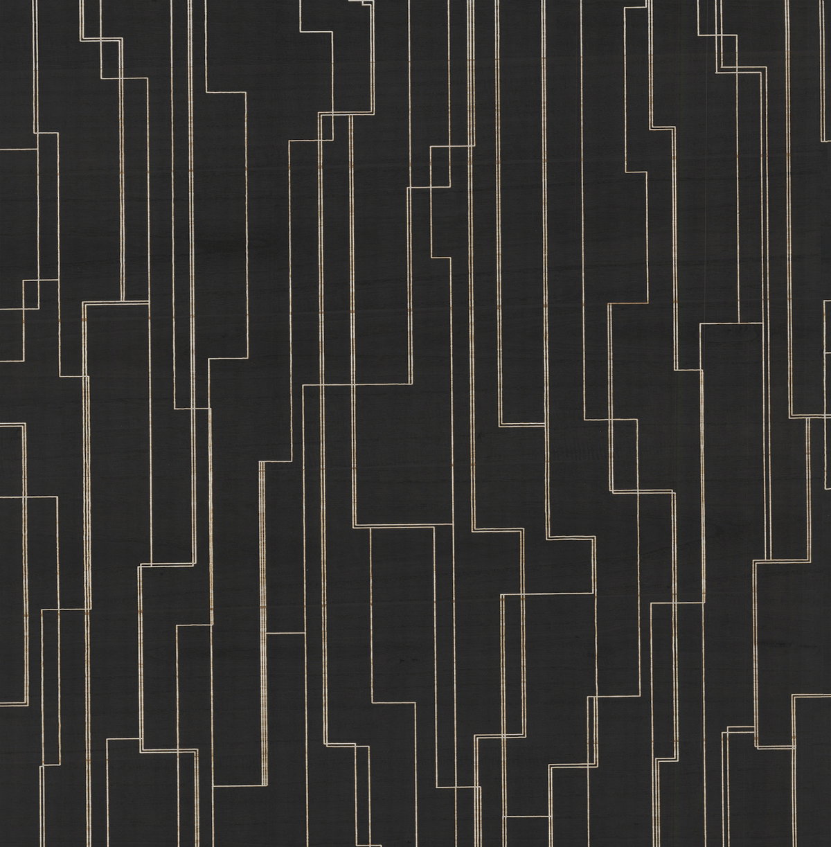 Inlay Line Black Wallpaper, by York Wall, 24' length x 3' width x 0.02" depth View 1