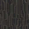 Inlay Line Black Wallpaper, by York Wall, 24' length x 3' width x 0.02" depth thumbnail 1