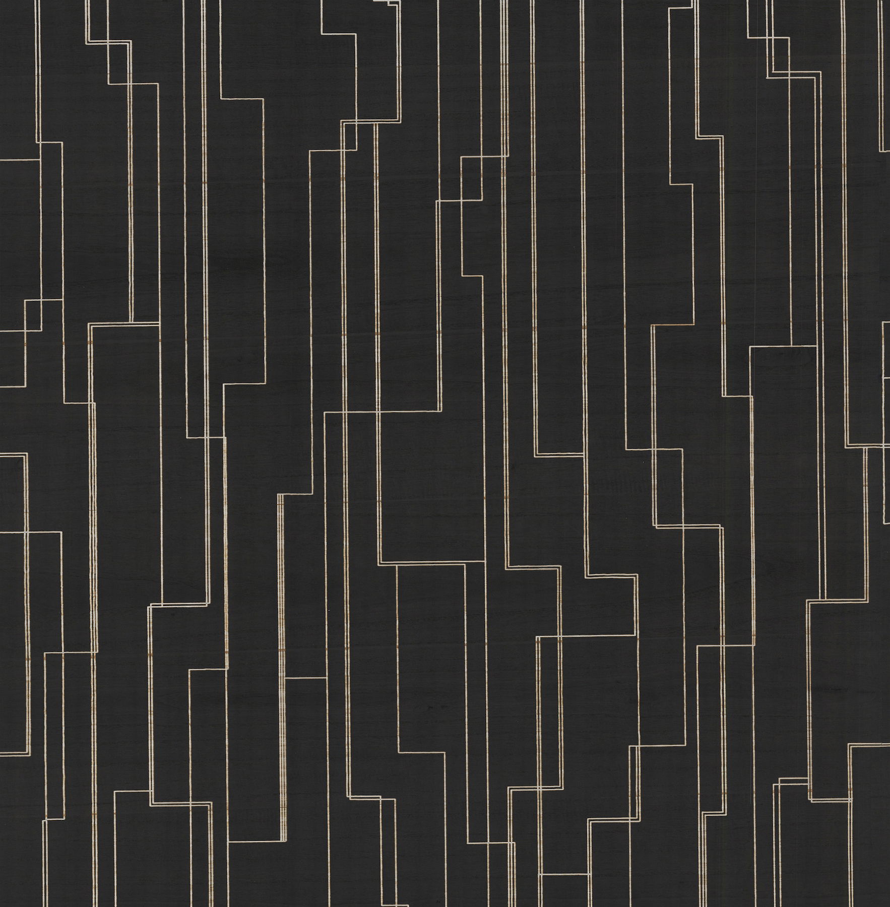 Inlay Line Black Wallpaper large image 