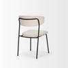 Corey Dining Chair with Oatmeal Fabric & Matte Black Metal thumbnail 5