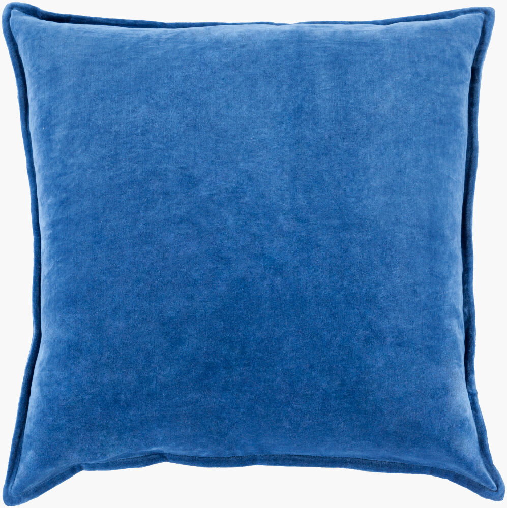Cotton Velvet Accent Pillow, Decorative Pillow by Surya, 22" length x 22" width