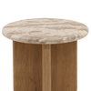 Layna Side Table Beige, Side & End Table by Dovetail, 24" width x 20" height x 24" depth thumbnail 4