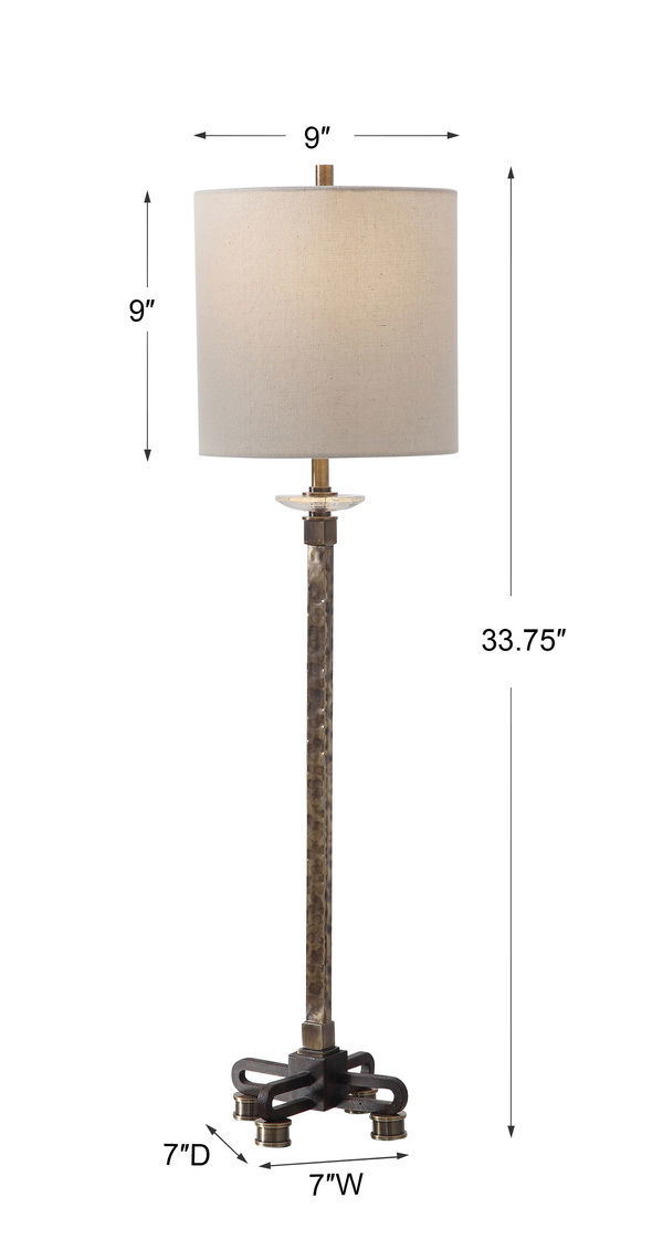 Parnell Industrial Buffet Lamp large image 