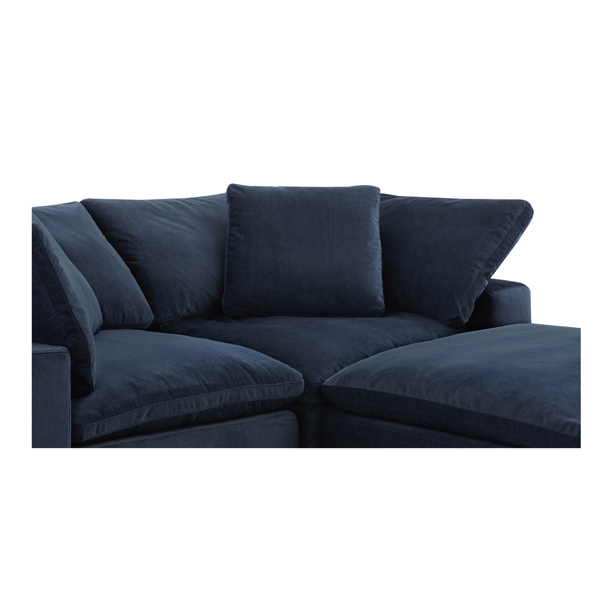 Clay Lounge Modular Sectional, Sectional Sofa by Moe's Home, 133.5" width x 32" height x 89" depth View 7
