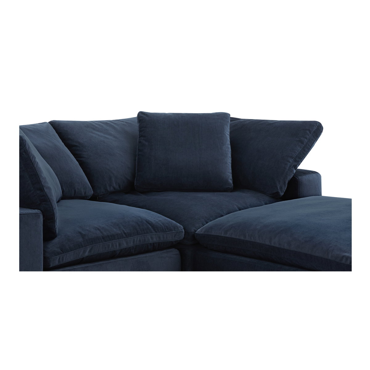 Clay Lounge Modular Sectional, Sectional Sofa by Moe's Home, 133.5" width x 32" height x 89" depth View 7