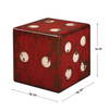 Dice Red Accent Table, Side & End Table by Uttermost, 18.75" width x 18.75" height x 18.75" depth thumbnail 3