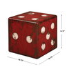 Dice Red Accent Table, Side & End Table by Uttermost, 18.75" width x 18.75" height x 18.75" depth thumbnail 3