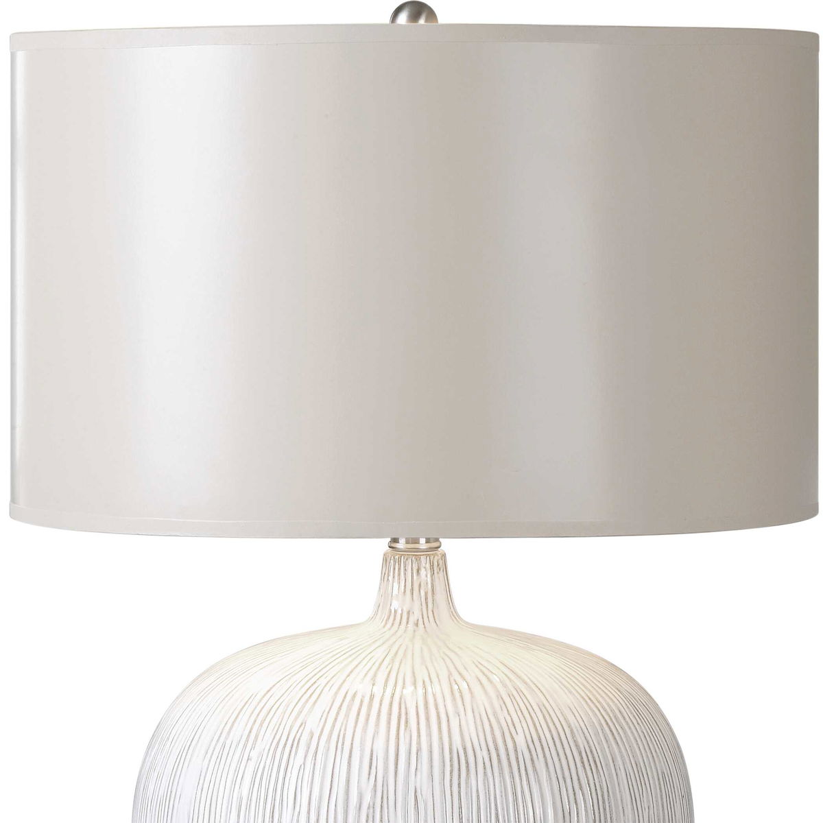 Georgios Textured Ceramic Lamp, Table Lamp by Uttermost, 16" width x 23.25" height x 16" depth View 5