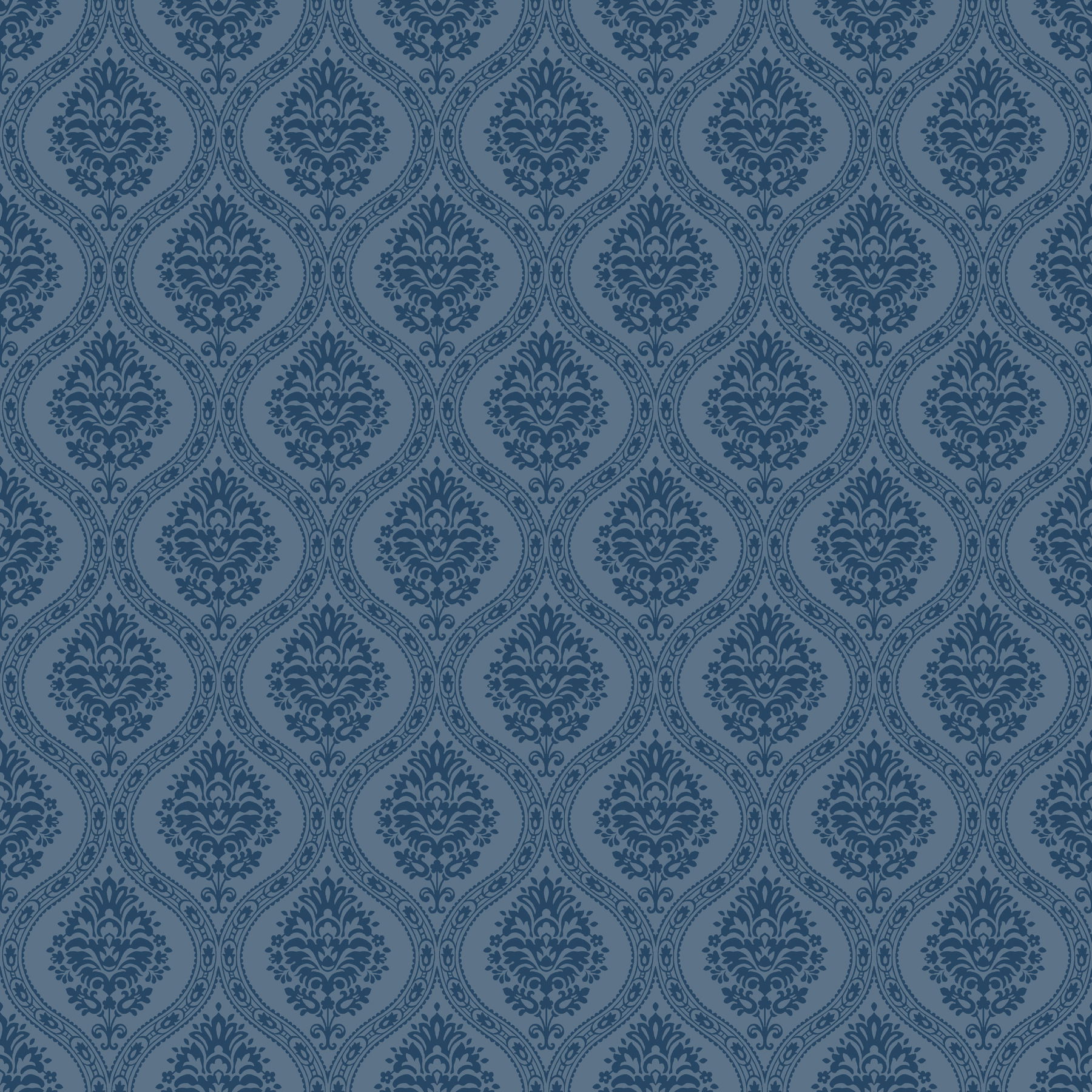 Petite Ogee Navy Wallpaper large image 
