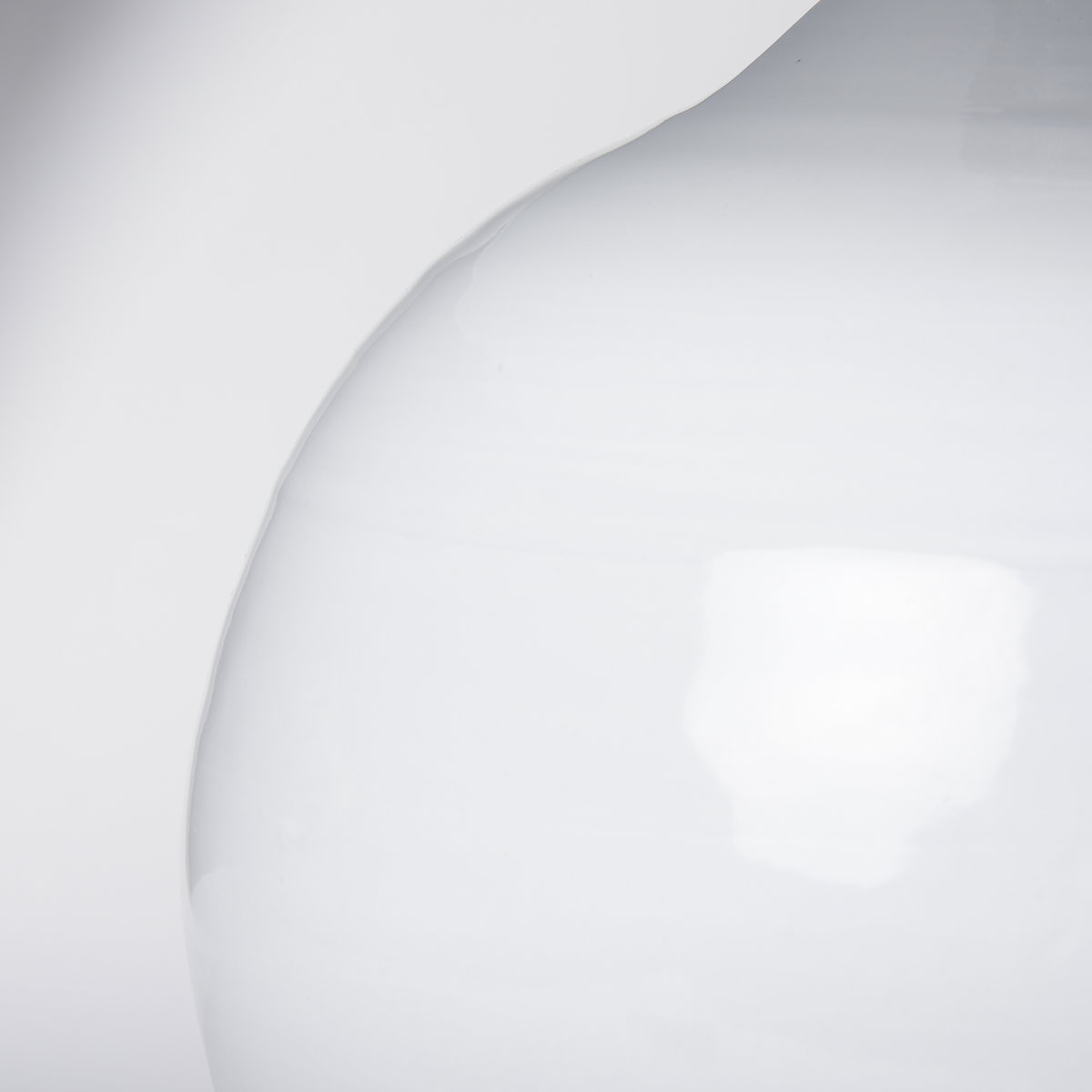 Mehdi White Ceramic Table Lamp, by Mercana, 12.2" length x 12.2" width x 11.02" height View 11