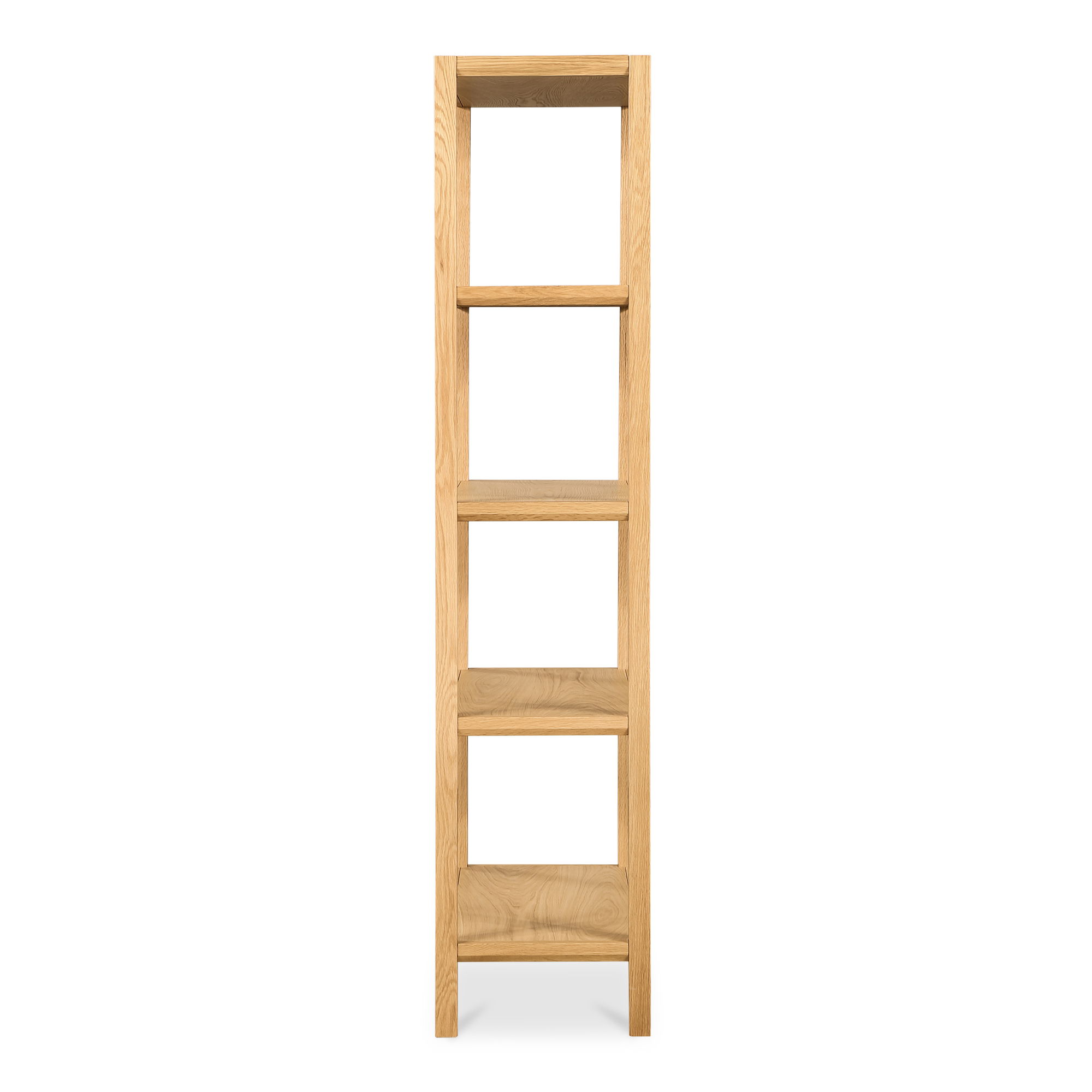 Nolan Bookcase Natural, Shelving & Bookcase by Moe's Home, 35" width x 80" height x 17.5" depth View 3