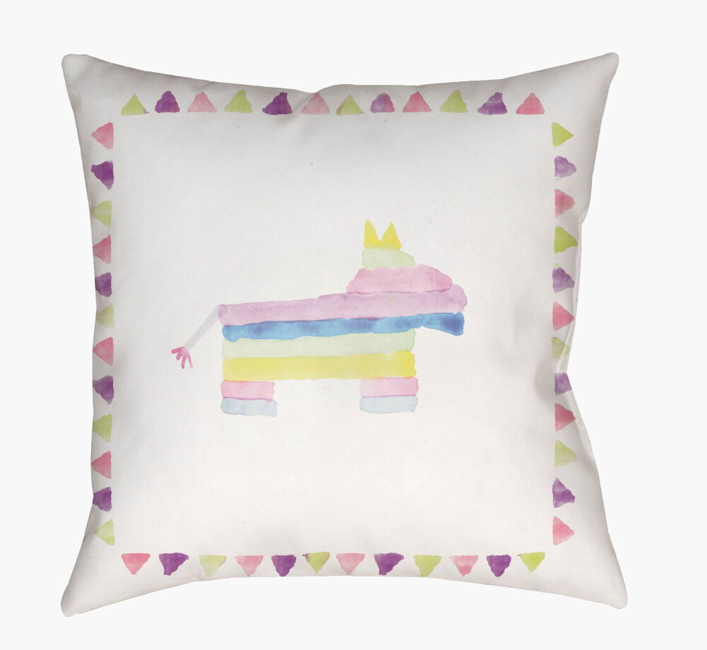 Pinata Accent Pillow, Decorative Pillow by Surya, 18" length x 18" width