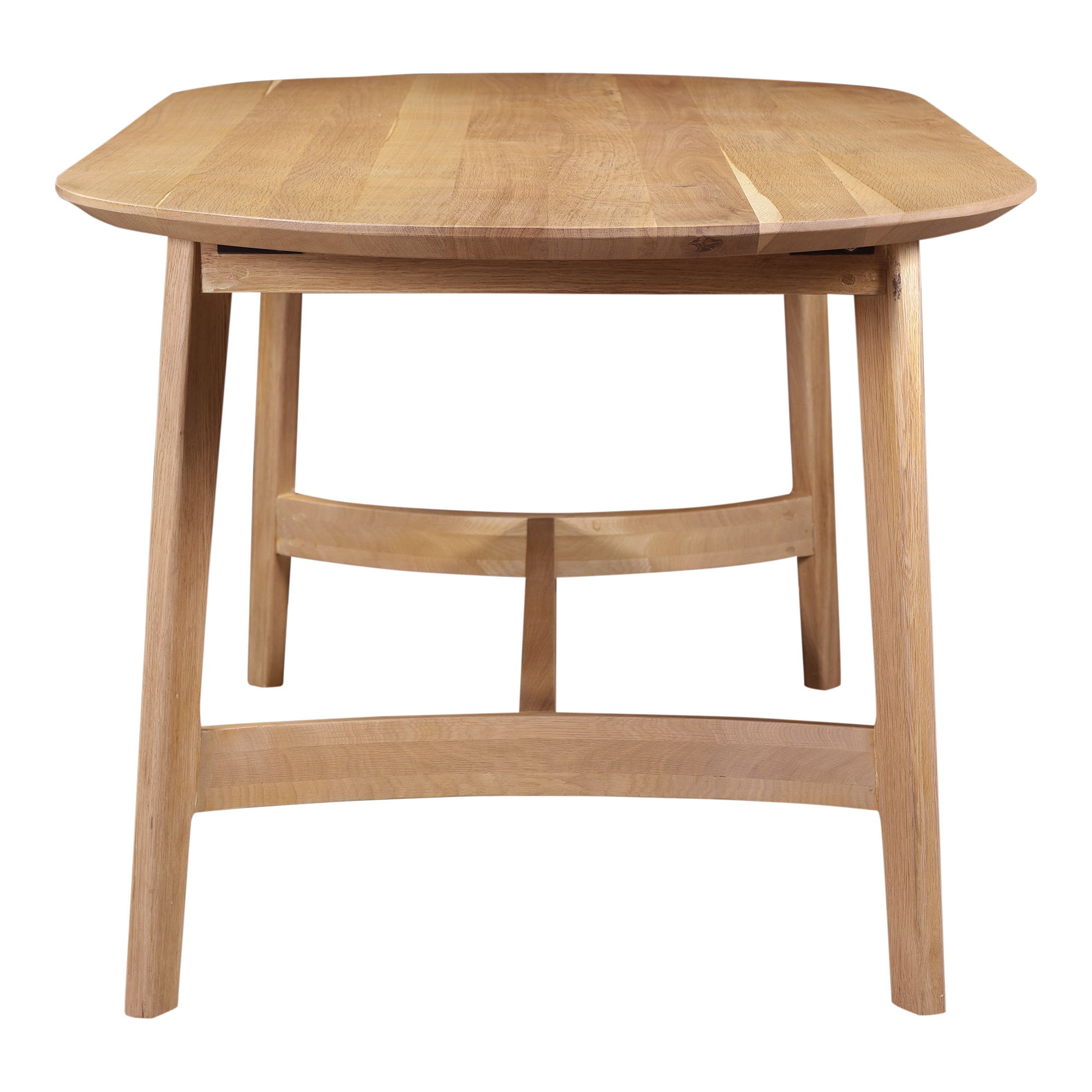 Trie Small Dining Table Natural, by Moe's Home, 76" width x 30" height x 36" depth View 3