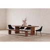 Koshi Dining Table Sandblasted Amber Oak, by Moe's Home, 96" width x 30" height x 40" depth thumbnail 10