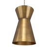 Crocker Brass 1 Light Mini Pendant, Ceiling Light by Uttermost, 14.5" width x 23" height x 14.5" diameter x 14.5" depth thumbnail 7
