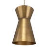 Crocker Brass 1 Light Mini Pendant, Mini Light Pendant by Uttermost, 14.5" width x 23" height x 14.5" diameter x 14.5" depth thumbnail 7