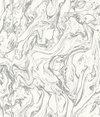 Marble Silver Peel & Stick Wallpaper, by York Wall, 16'6" length x 1'8.5" width x 0.02" depth thumbnail