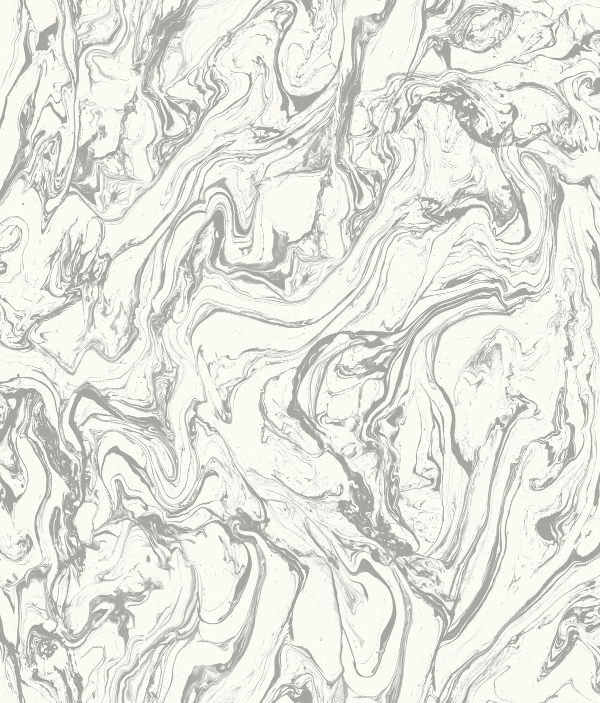 Marble Silver Peel & Stick Wallpaper, by York Wall, 16'6" length x 1'8.5" width x 0.02" depth
