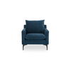 Paris Armchair Blue, Accent Chair by Moe's Home, 30.25" width x 32.5" height x 34.75" depth thumbnail 1