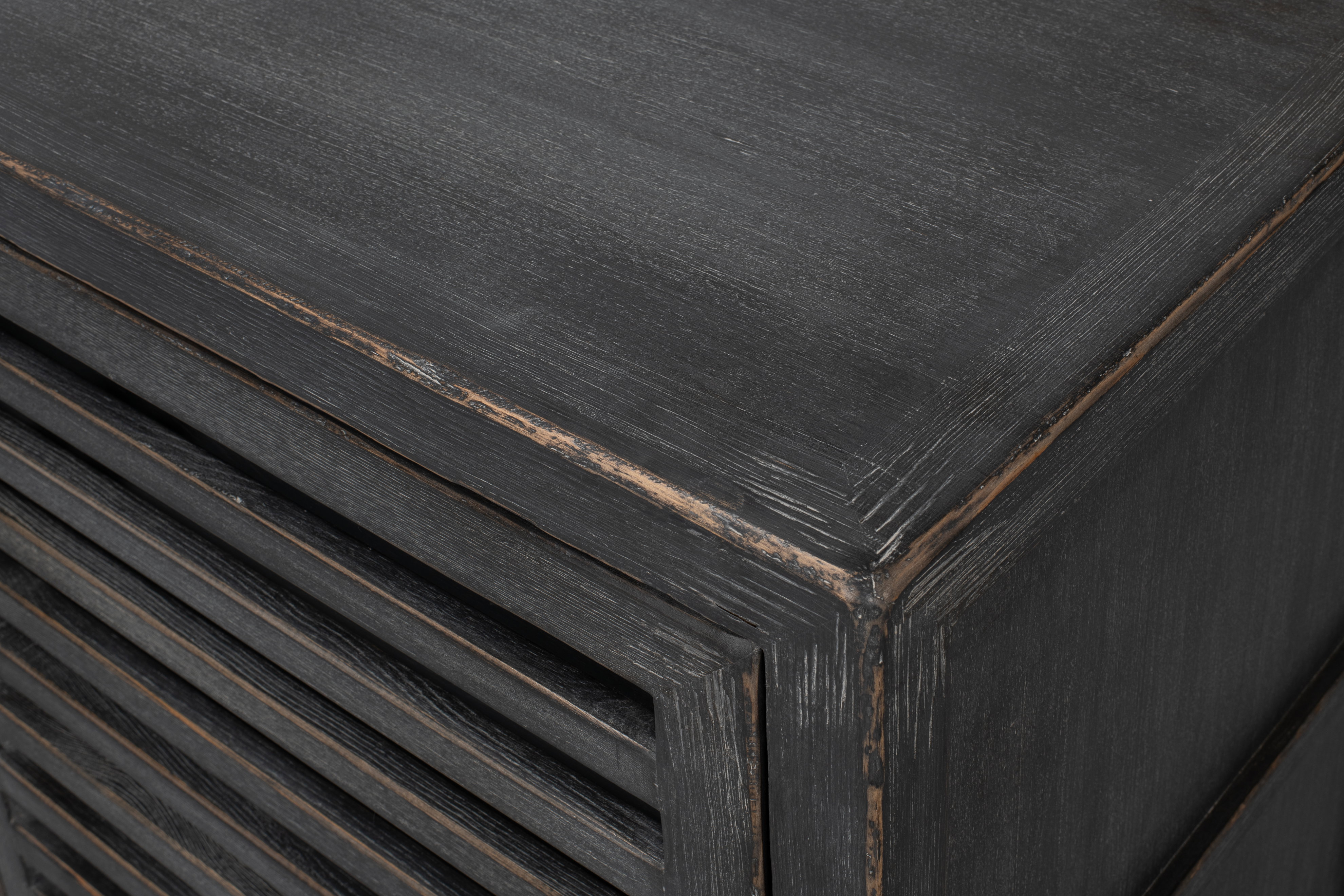 St Lucia Sideboard W/Solid Sides, Cabinets & Sideboard by Sarreid, 92" length x 20" width x 37" height View 7