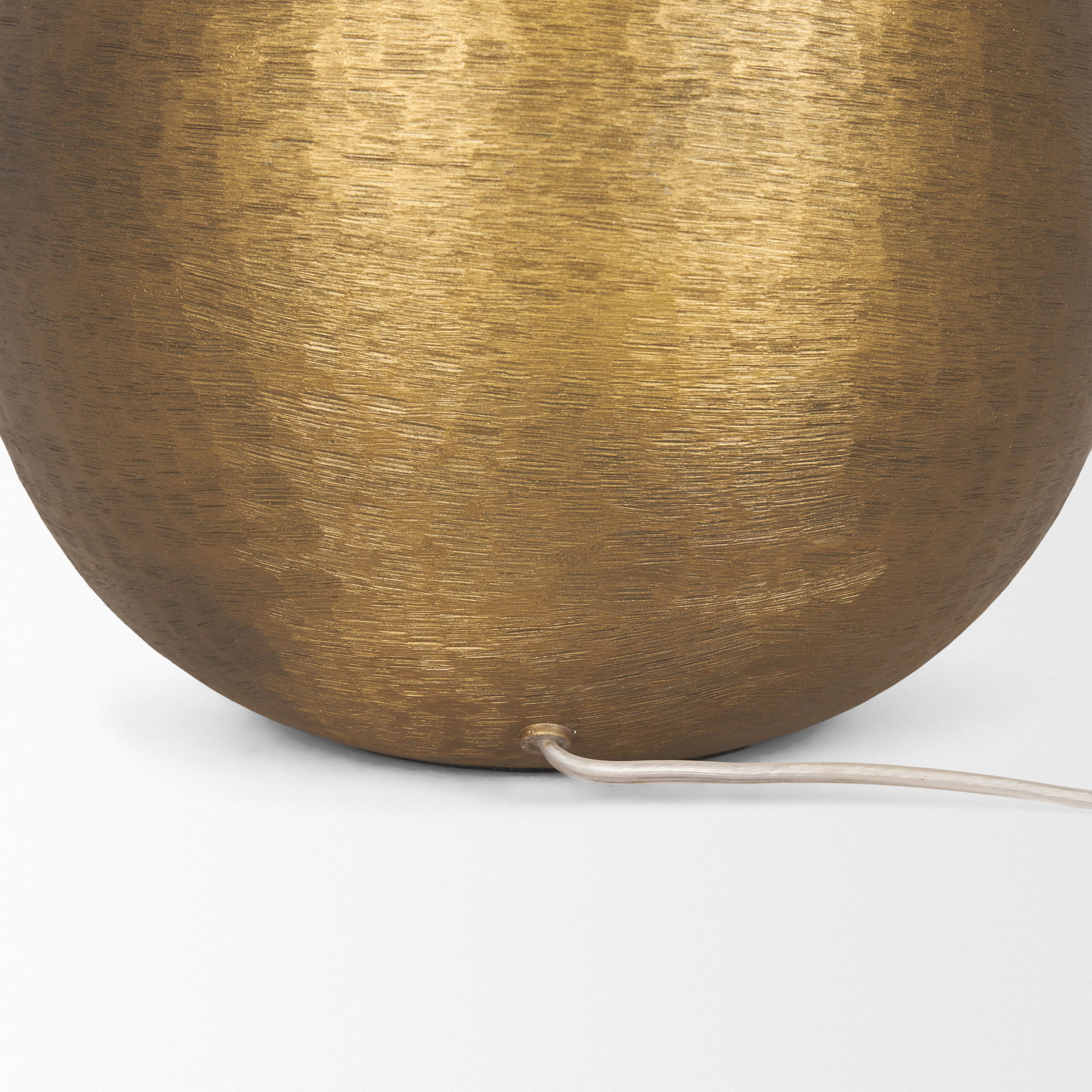 Sadiyah Antiqued Gold Brushed Metal with Cream Shade Table Lamp large image 