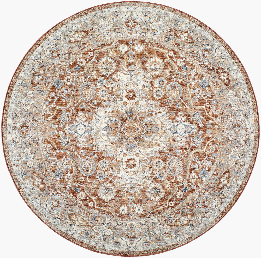 Poem Machine Woven Rug, by Surya, 5'2.99" length x 5'2.99" width