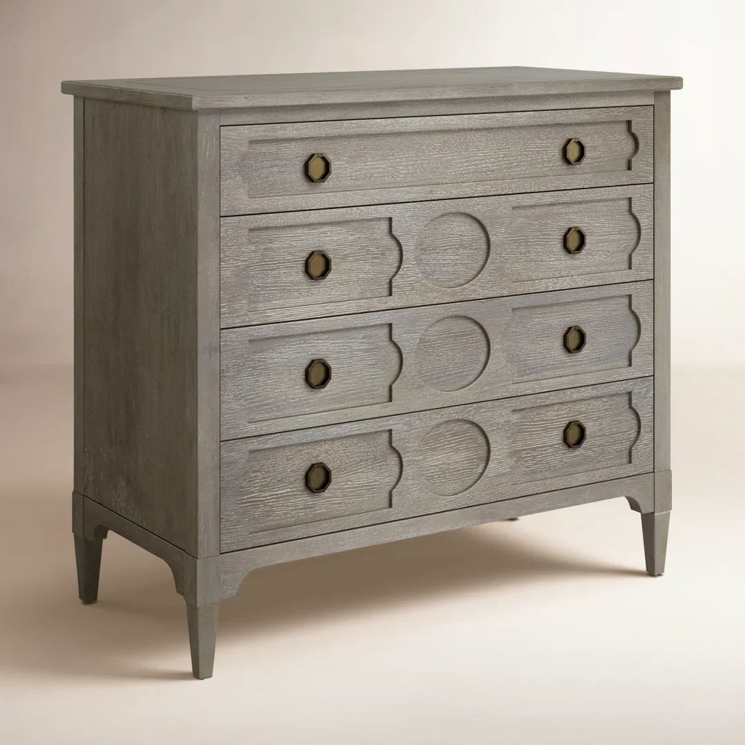 Julie Playlist 4 Drawer Dresser, by Universal Furniture, 38" width x 34" height x 19" depth View 8