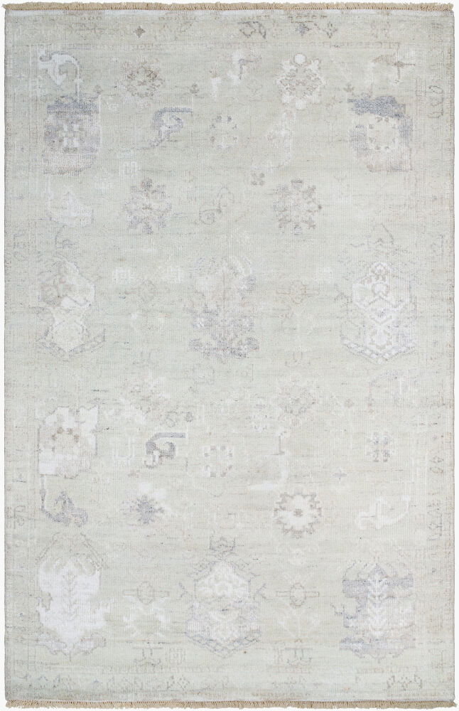 Le Blanc Handmade Rug, by Surya, 9' length x 6' width