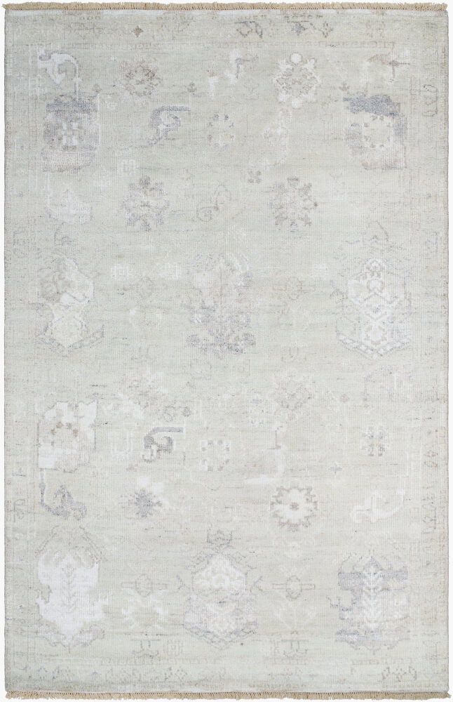 Le Blanc Handmade Rug, by Surya, 9' length x 6' width