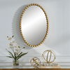 Serna Gold Oval Mirror thumbnail 1