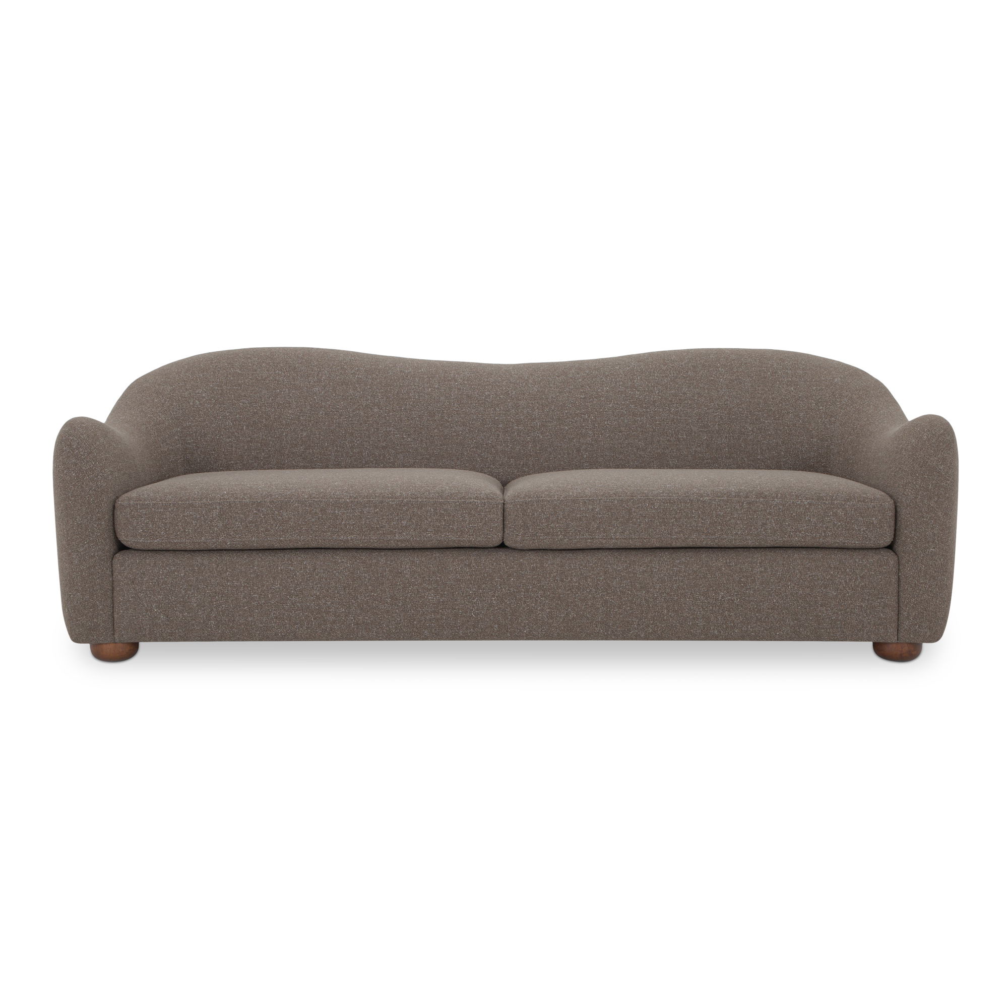 Bria Sofa Brown, Sofas & Sectional by Moe's Home, 89.8" width x 29.6" height x 34.7" depth View 1