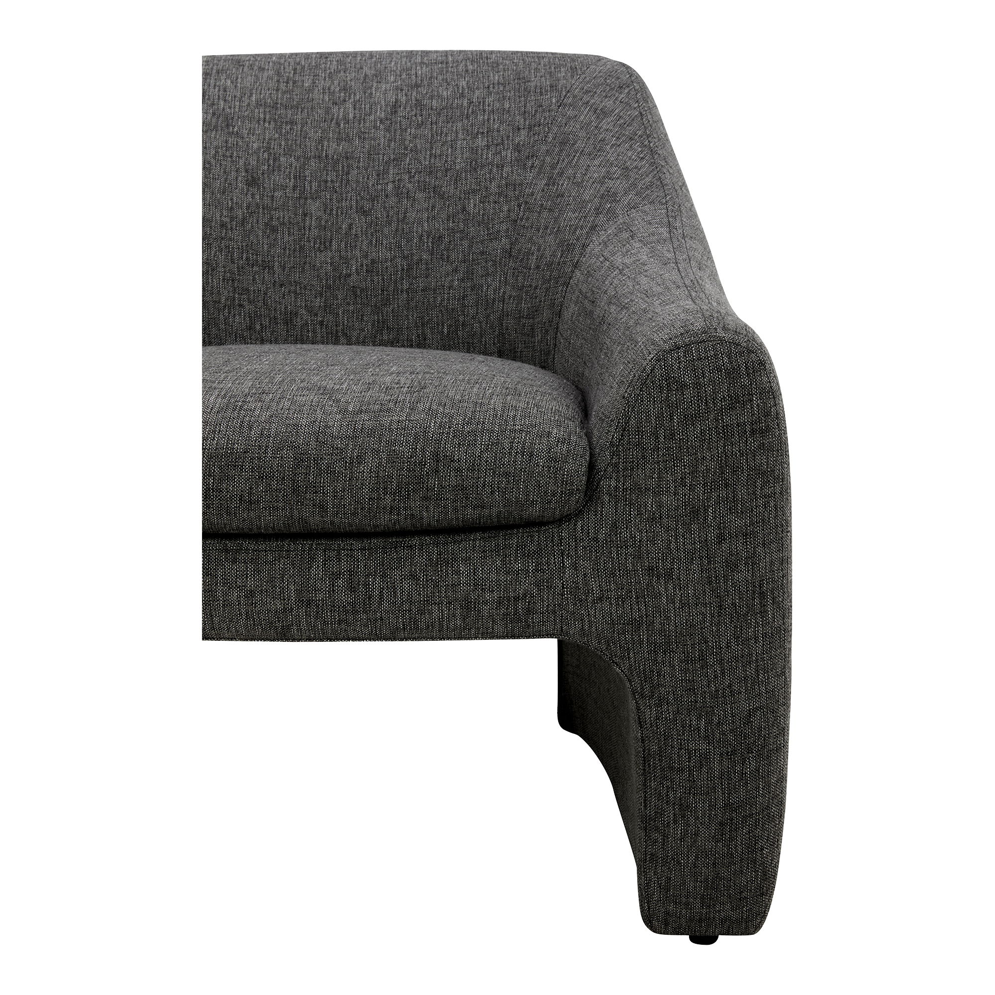 Kenzie Accent Chair Shadowed Grey, by Moe's Home, 33.75" width x 29.25" height x 31" depth View 5